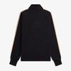 Fred Perry [Sharp] Checkerboard Tape Half-Zip Sweatshirt - Black Afpm2336587-102