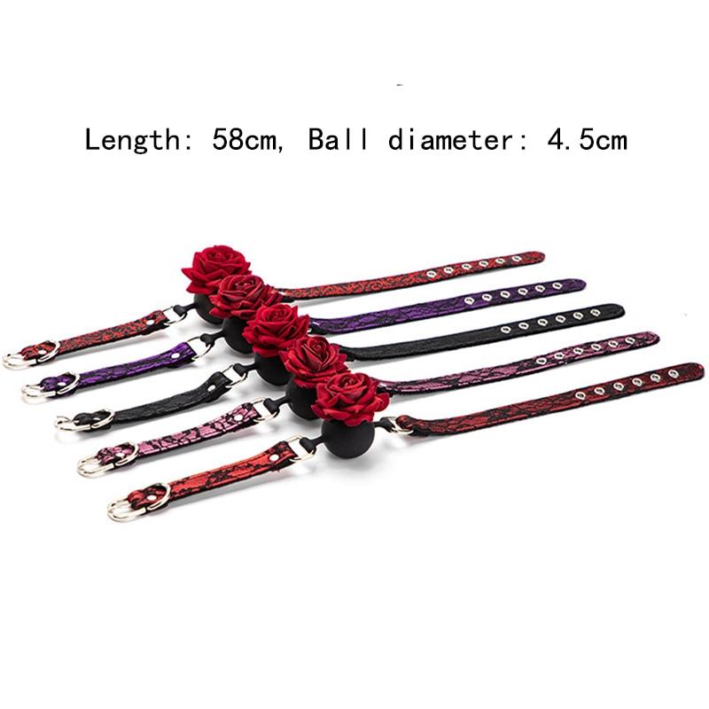 Rose Mouth Gag   Restraints Couples Sex Toy Gags