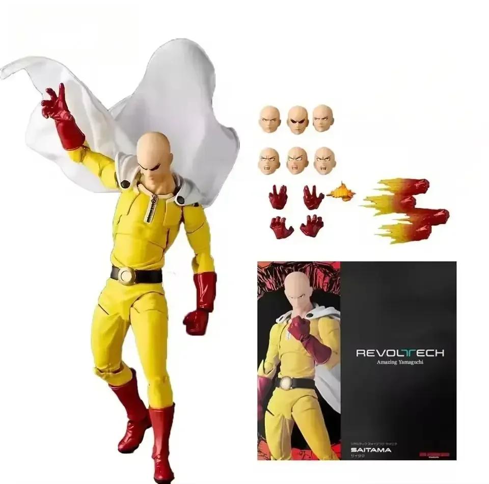 In Stock Genos Anime Action Figures Kaiyodo Revoltech Yamaguchi One Punch Man Figurine Joint Movable Model Gk Statue Kids Toys