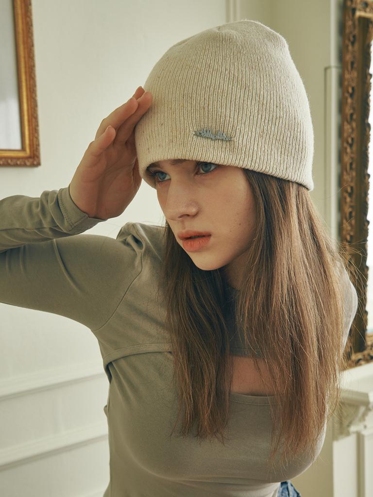 Olinkeompeulliteu Sprinkle Wool Beanie (4 Colors)