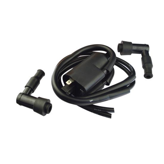 

Замена катушки зажигания, часть искры, черная модифицированная катушка зажигания мотоцикла для YAMAHA YFZ350 1997-2006 гг.