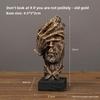 Abstract Mask Figurine Resin Sculpture For Living Room Office Gift Decoration