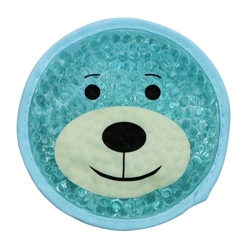 Reusable Round Gel Beads Ice Pack with Cloth Backing Hot & Cold Therapy for Breastfeed Injury Headache,Tired Eyes,Wisdom Teeth