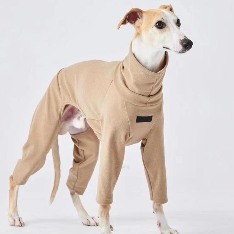 Měkký Whippet Rolák Oblečení na 4 nohy Teplý Italský chrt Bavlna Streč Psí svetr na Podzim Zimu