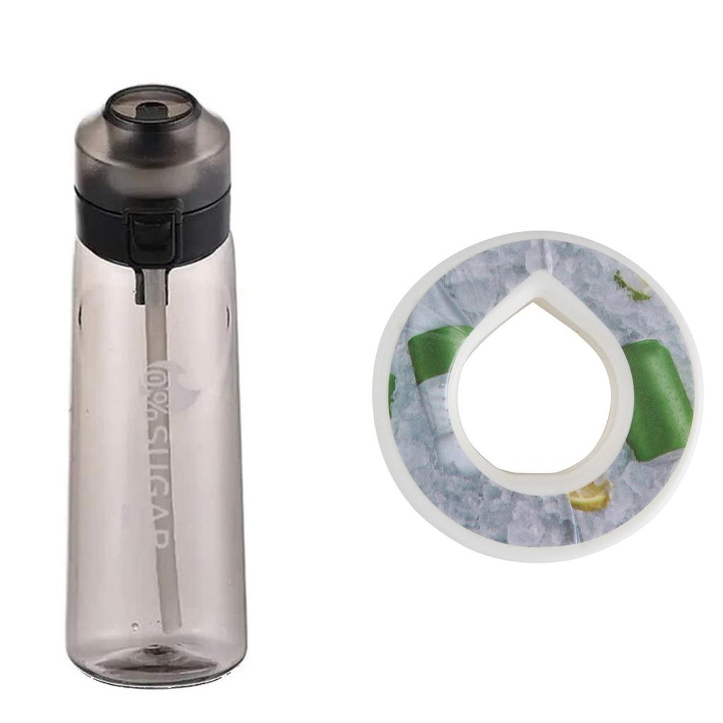 Water Bottle With Flavour Pods Pack,650ml Sports Water Bottle Set