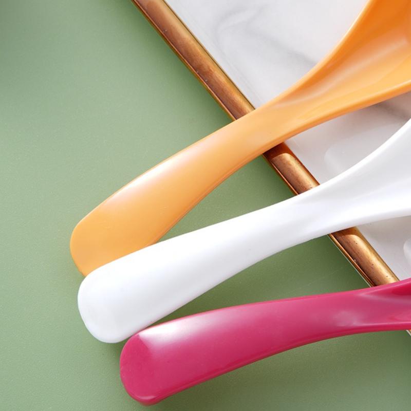 Plastic Soup Spoon Long Handle Household Restaurant Hotel Commercial Spoon Dumplings Porridge Bar Kitchen Cutlery 1pcs