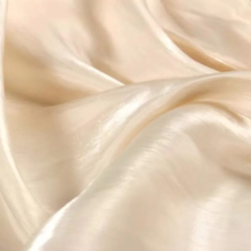 100/300cm Crystal Silk Pearlescent Fabric Bright Face Silk Smooth for Diy Sewing Dress Shirt Wholesale Cloth Apparel Material