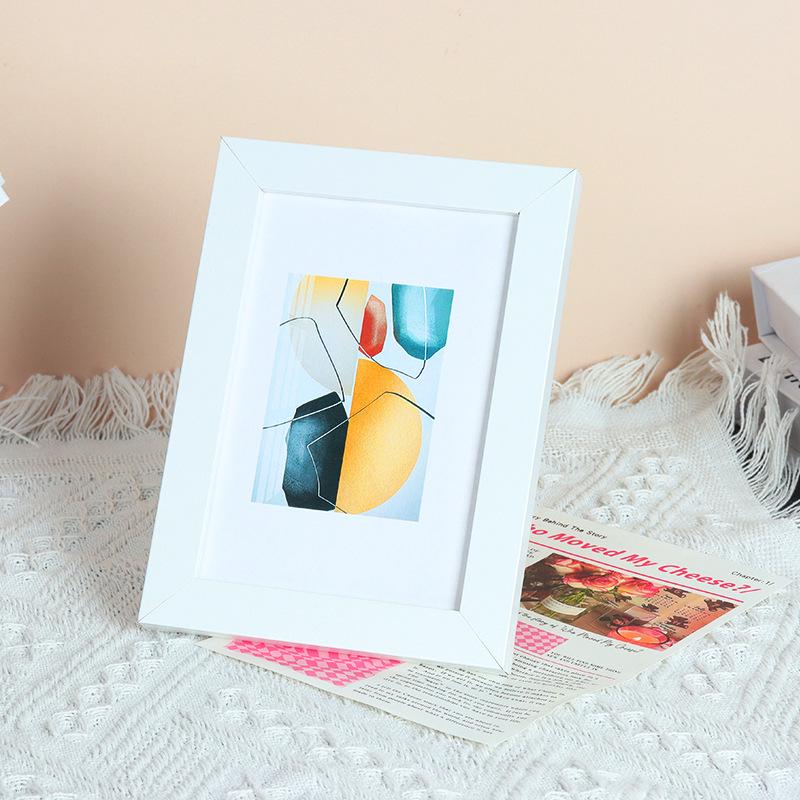 A4 & 12 Inch Minimalist Wood Photo Frame for Wall Hanging, Embroidery, or Painting Display; Also Available in 6 & 7 Inch for Tabletop Use