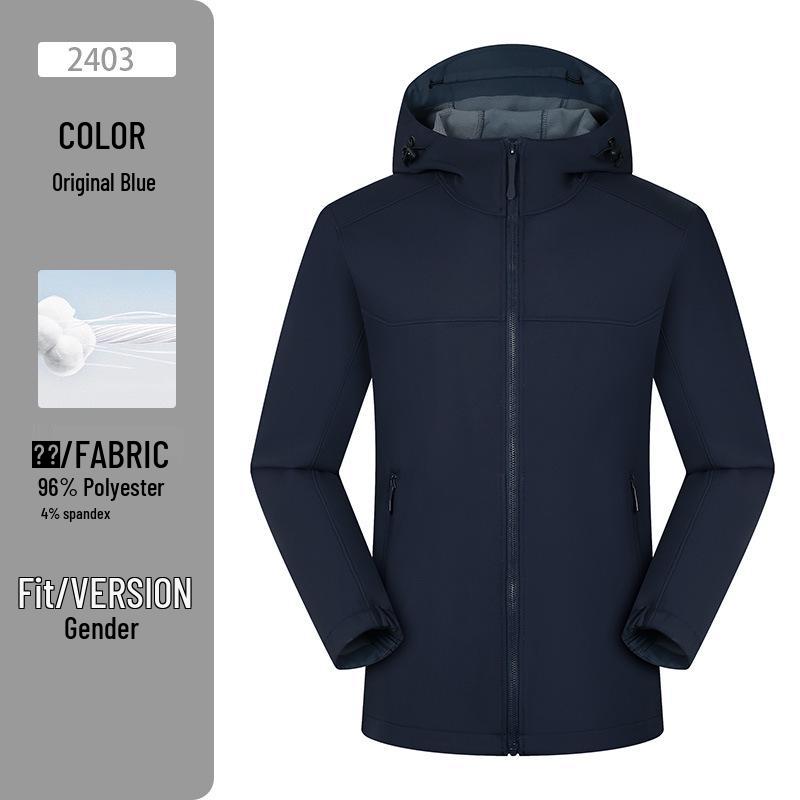 Unisex Windproof Softshell Parka: Waterproof Hiking Jacket for Autumn/Winter