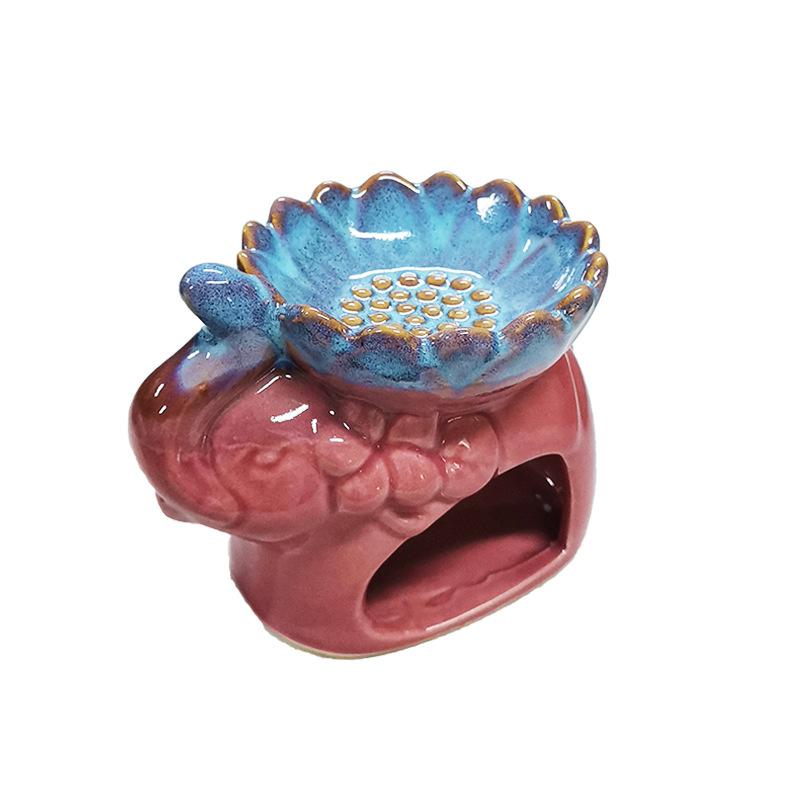 Lotus Ice Crack Like Ceramic Aroma Burner Aroma Burner Candle Heating Essential Oil Burner Aroma Burner