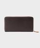 Takeo Kikuchi Antique Leather Long Wallet with Navy 07001531 Zip-Around Closure, Men's, (593)