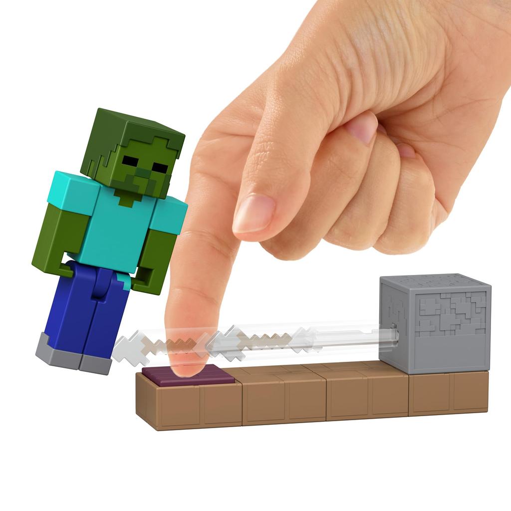 Mattel Minecraft Základní Akční Figurka Dětská Krabička Věk 6 a Sada, Figurky, Sada 4 kusů, Prodáno, Nahoru, Víceúčelová, JKK00-986A
