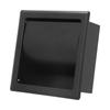 Embedded Toilet Paper Holder 304 Stainless Steel Roll Paper Rack for Home Bathroom Hotels Black
