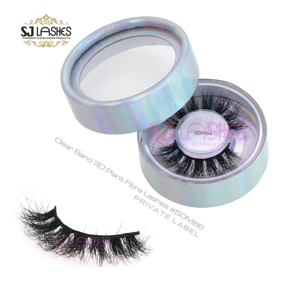 Natural 5D Mink Fur Strip Lashes-Cruelty-Free Private Label Eyelashes with Custom Logo & Packaging