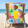 Ultra-Soft Beach Towel with Hey Duggee Theme,Ideal for Pool - Camping, Diving - Perfect Travel Essential, Vibrant Beach Towel.