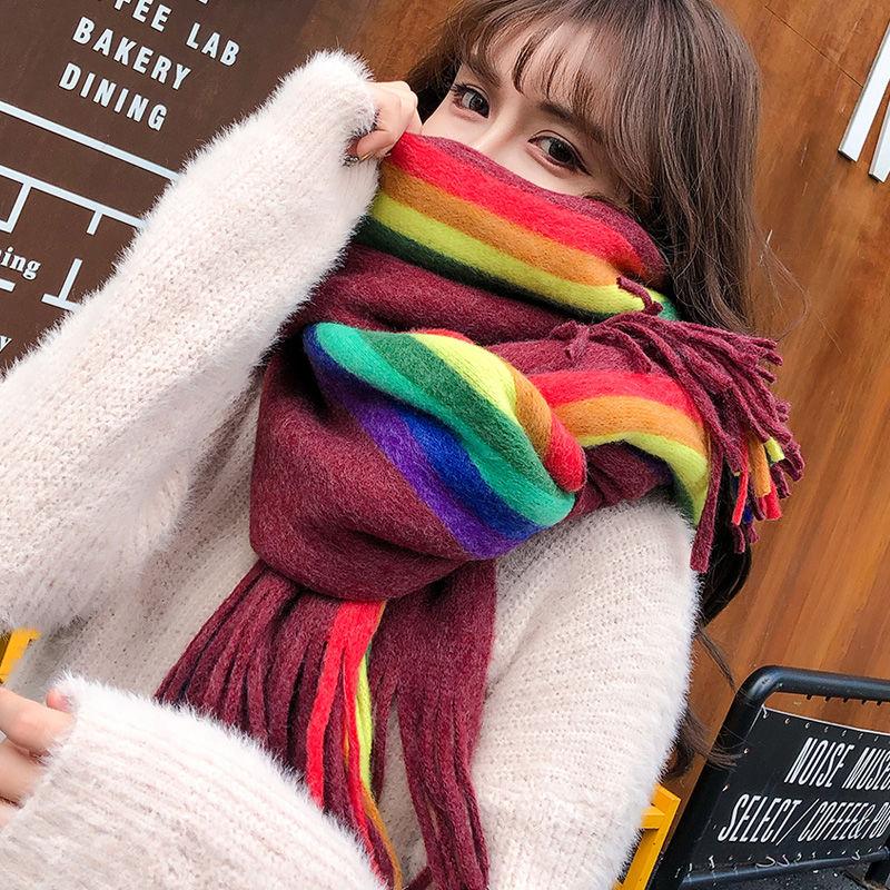 Dámské kostkované šátky, zesílené teplé šátky pro muže a ženy v zimě teplé šátky