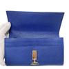BVLGARI Flap Bicolor Be zero one leather Purse blue leather mens Used