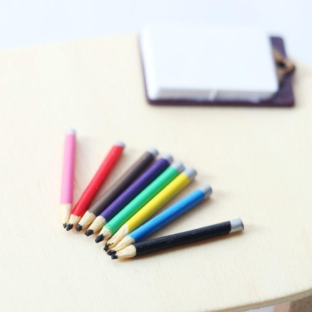 Simulation Dollhouse Pencils Pretend Play Miniature Pen Mini Colored Pencils  Home Decor