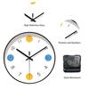 Minimalist Wall Clock Silent Wall Watch Modern Color Block Art Home Decor Creative Gift For Minimalist Lovers