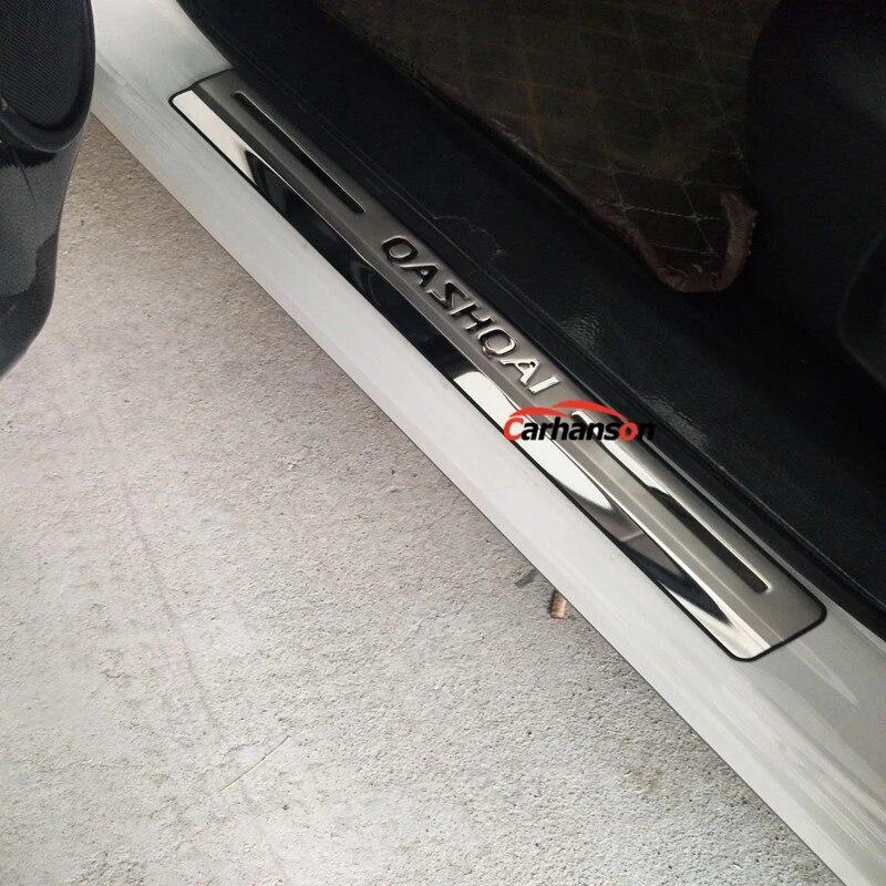 

Автомобильные аксессуары для Nissan Qashqai J11, накладка на порог, авто, порог из нержавеющей стали, защита педали, Стайлинг, наклейка, отделка