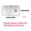 2026 Hot Valve Stems Caps Car Windshield Sunshade Cover UV Protection Sun Shade For Volkswagen VW RLINE Golf 4 Motion Passat CC Polo Tour ET1
