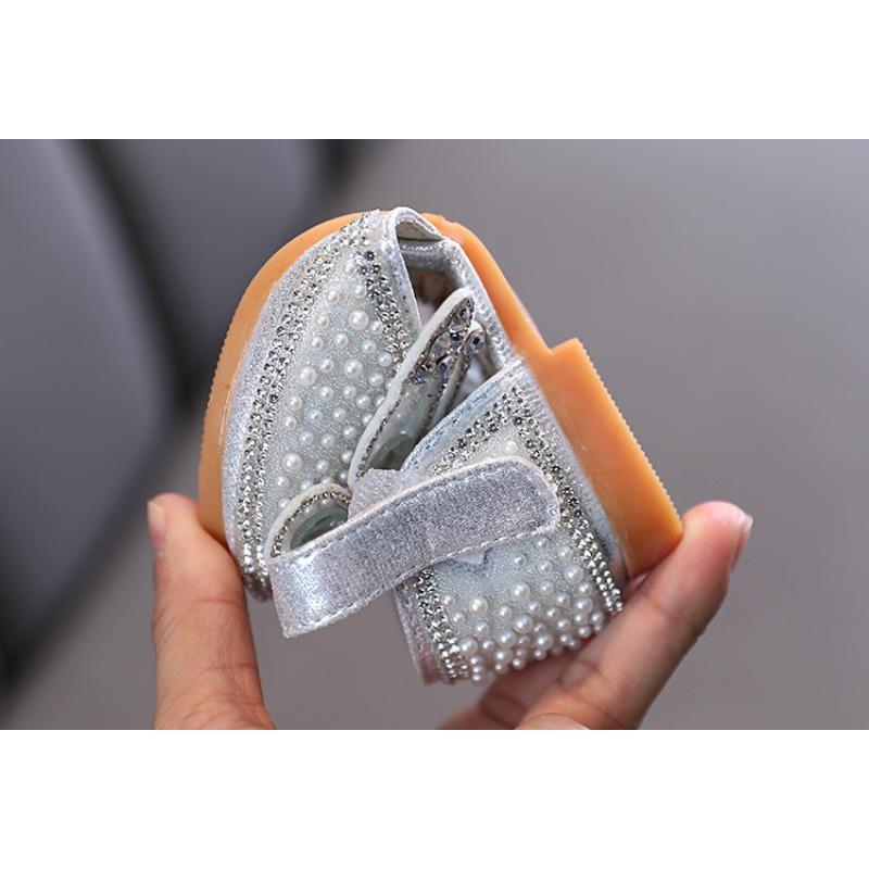 summer Korean-style girls' small/medium/large children's princess performance flat shoes, show shoes, little girls' children's leather shoes