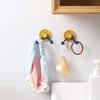 4PCS/PACK Nordic Self-adhesive Door Hook Coat Hat Rack Bathroom Kitchen Door Wall Mounted Hanger Creative Clock Hook