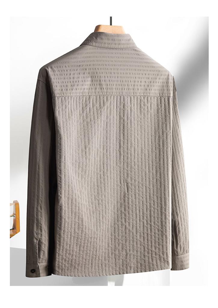 [100% Cotton Foam and Foam Yarn Craft] Autumn Comfortable Shirt Men's Casual Coat