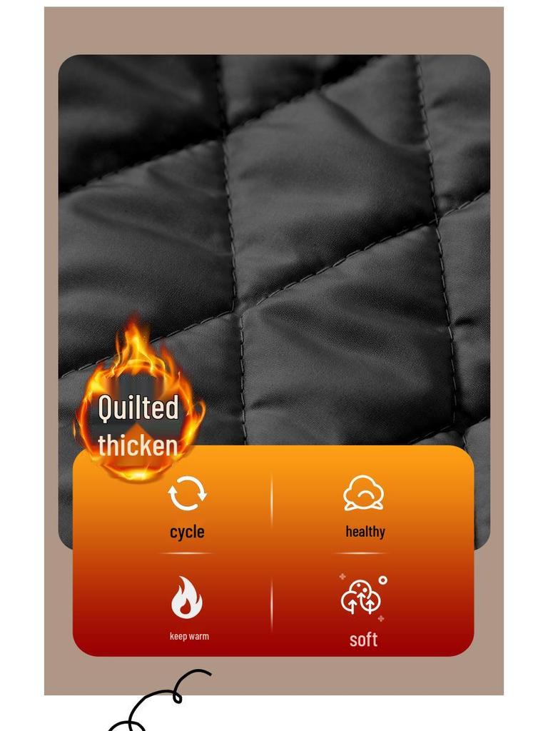 Girls' Quilted Coat - 2025 Autumn/Winter Trendy Thickened Cotton Jacket for Big Children