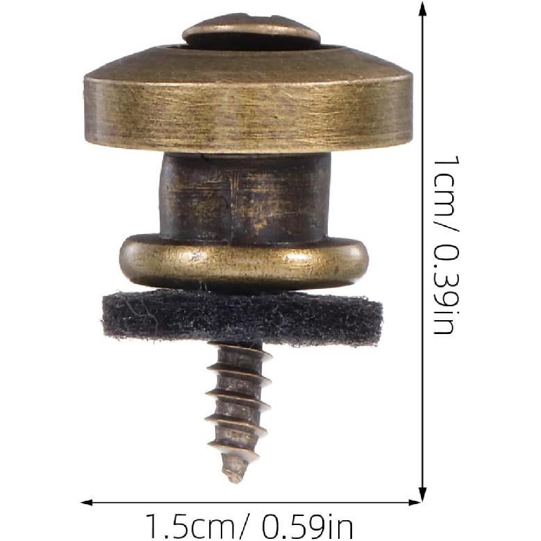 

SUPVOX 2Pc Metal Guitar Strap Locks with Screws and Gasket, Security Strap Buttons for Electric, Acoustic and Bass Guitars, Easy Installation,