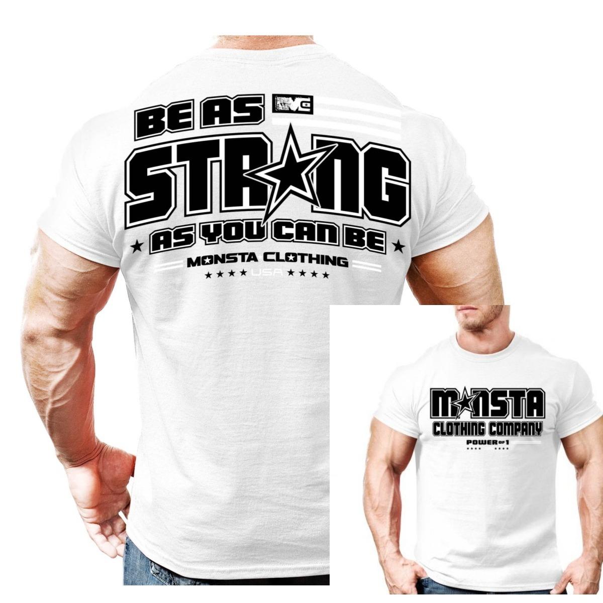 

Be As Strong As You Can Be Fitness Training Sports Trends Casual Tshirts Mens and Womens Luxury Brand Tops S
