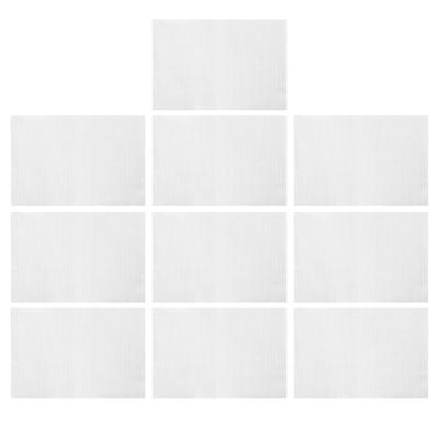 10 pezzi Tessuto da ricamo bianco 14 punti 12x18 pollici Tessuto per punto croce fai da te Tessuto da ricamo Cotone per