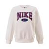 Nike Sweatshirt Fashion Versatile Comfortable Sports Pullover Long Sleeve Kids Tops Off-White IB9070-133