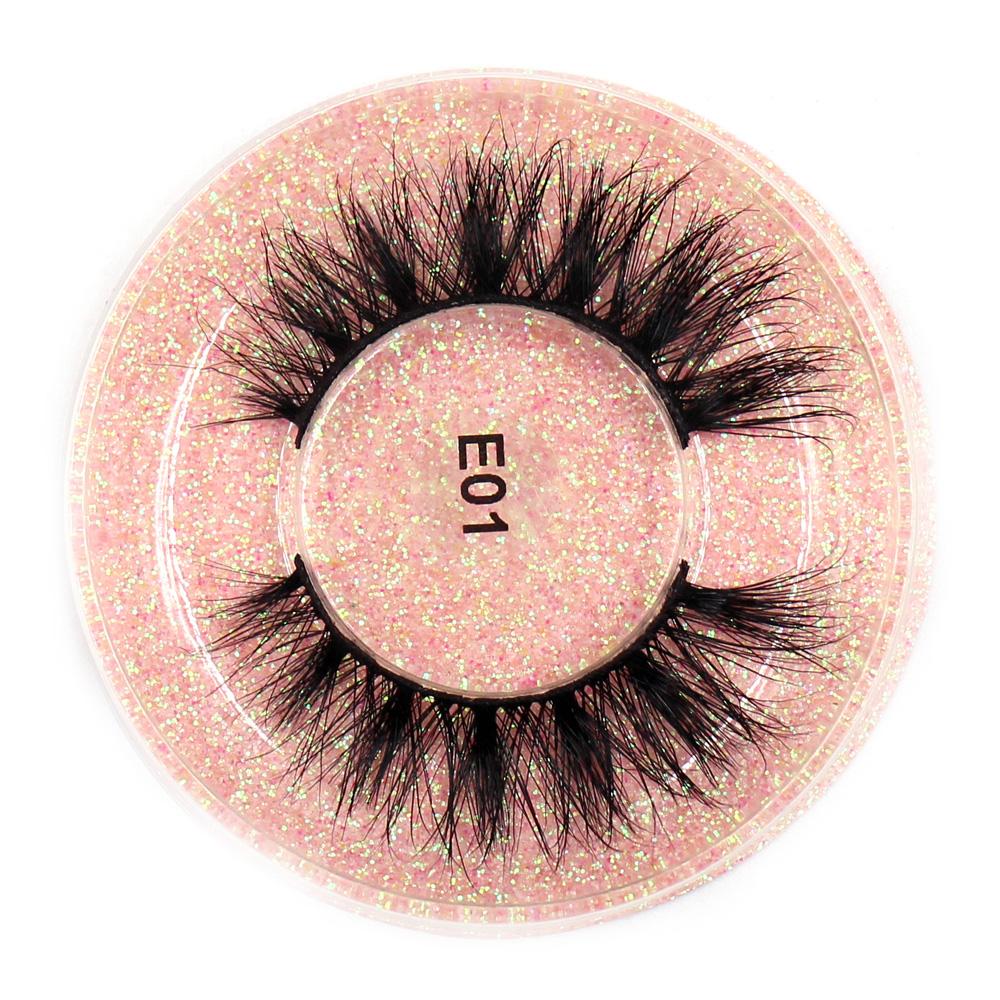 AMAOLASH Eyelashes Mink Lashes High Volume Thick False Eyelashes 3D Eyelash Extension Dramatic Soft Long Lasting Eye Lashes E01