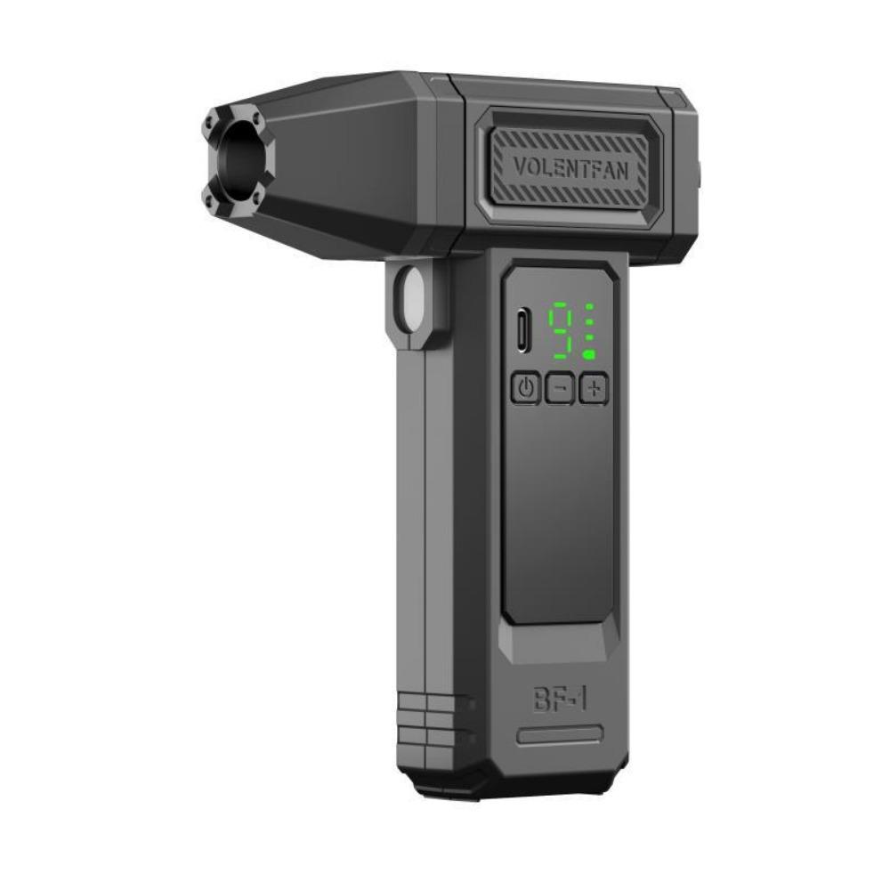 

Ручной турбо-вентилятор с высокой скоростью 400000 об/мин, светодиодной подсветкой, мощный воздуходув для пыли, для чистки автомобиля чёрный