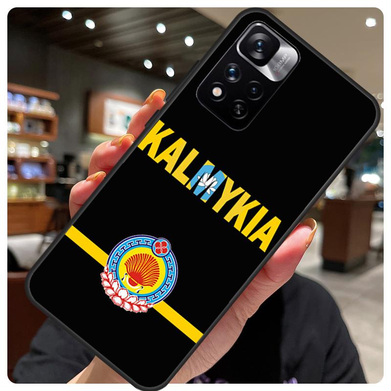 

Kalmykia Flag Phone Case For Xiaomi Redmi Note 12 11 8 9 10 Pro 9S 10S 11S 12S Redmi 9 10 12 C 10A Cover Redmi 10C