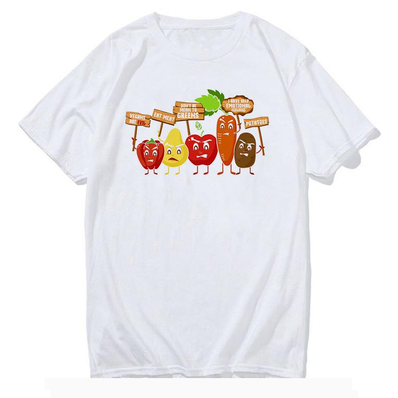 Acknowledgment Of A Specific Fruit Printed Unisex Short Sleeve Harajuku Tshirt Fruit Style Cute Tops Graphic