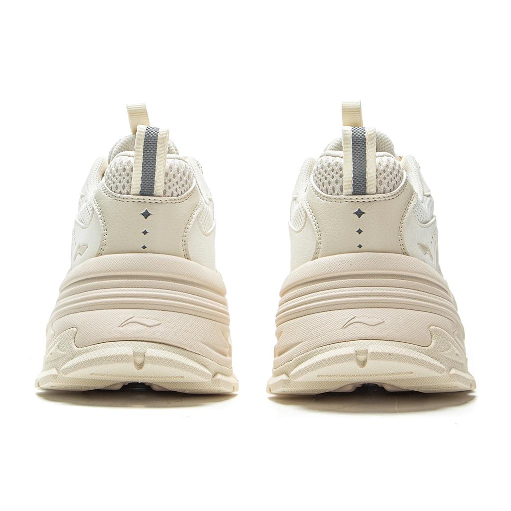 Li Ning Synthetic Leather TPU Reflective Classic Fashion Breathable Low-Top Casual Shoes Women sneakers AGCV474-2