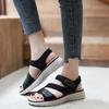 2026 Summer Shoes Women Sandals Soft Women Wedge Sandals Thick Sole Comfortable Ladies Summer Holiday Shoes Plus Size 42