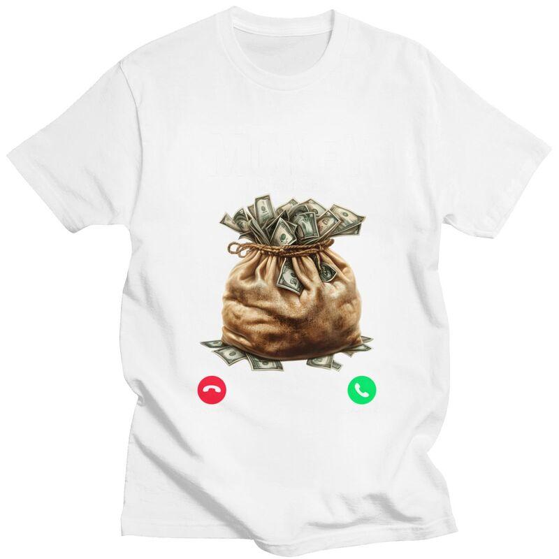 Money Is Calling Tshirt for Unisex Short Sleeve Casual T Shirt Fashion Crypto Bitcoin Gift Tshirts Pure Cotton Tee Birthday Gift