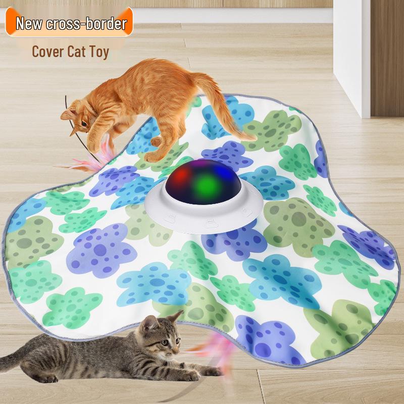 Interactive Touch-Activated Cat Teasing Toy - Automatic Electric Self-Play