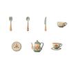 7Pcs Vintage Coffee Utensil Wooden Ornament Coffee Themed Coffee Wall Sticker Hangings  Thanksgiving