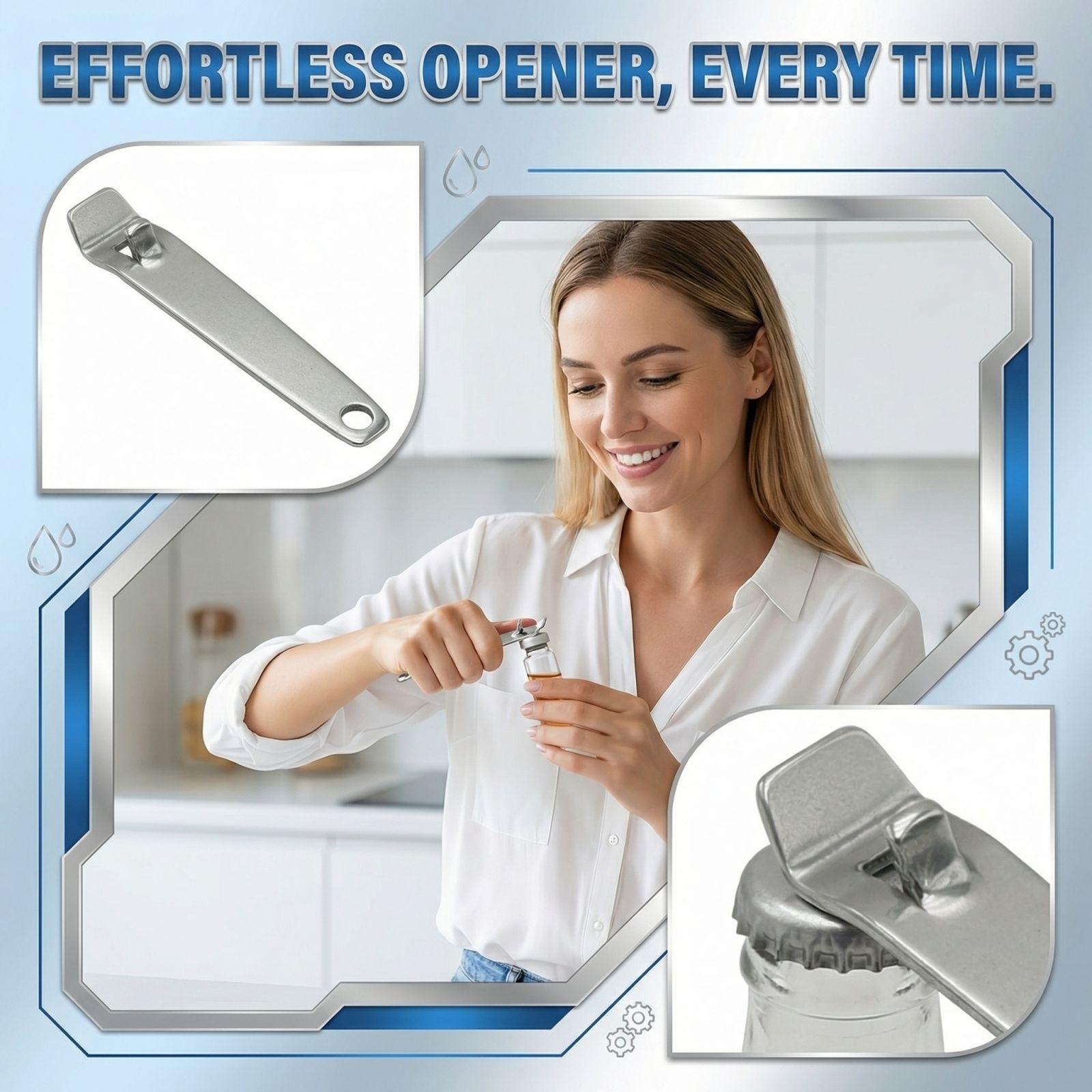 

Stainless Steel Creative Oral Liquid Bottle Opener One Size білий