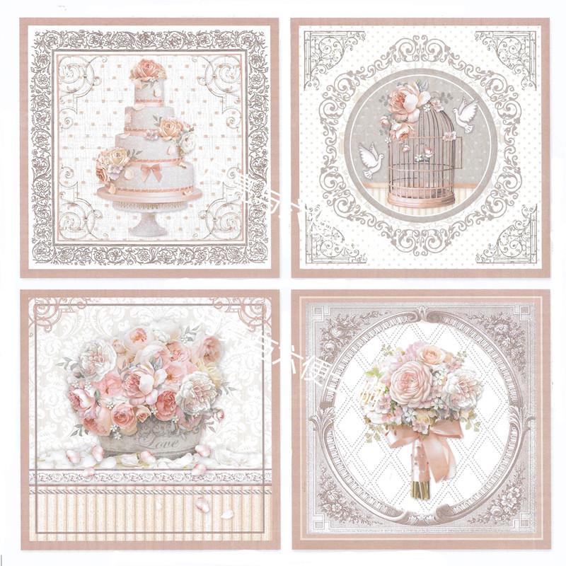 33Pcs/Pack Vintage Wedding Sticker DIY Craft Scrapbooking Album Junk Journal Decorative Stickers