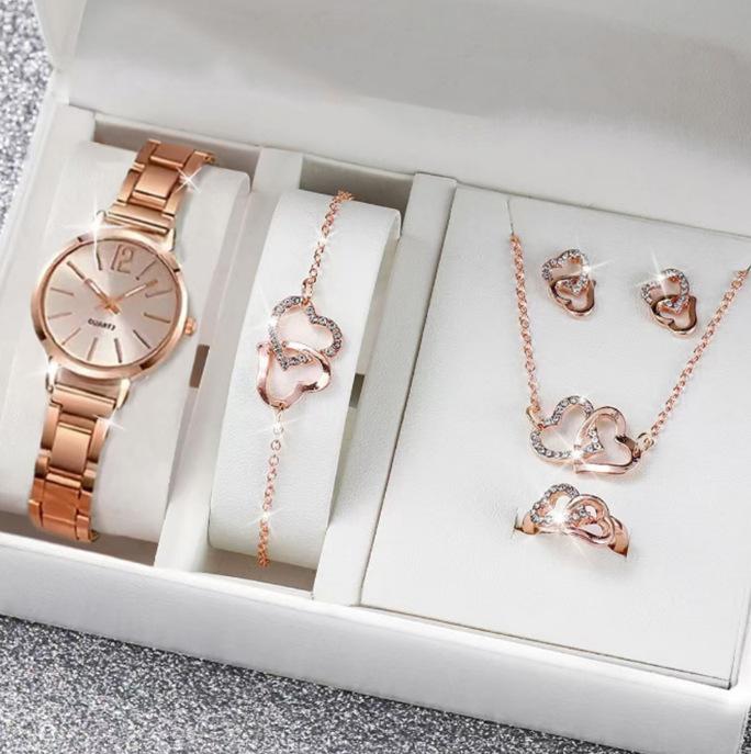 Popular Bracelet Watch Fashionable Thin Strap Gold Steel Strap Quartz Watch Women'S Student Dial Fashion Watch