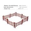 Fruit Fence Simulation Tree Water Grass House Micro Scene Model Ornament