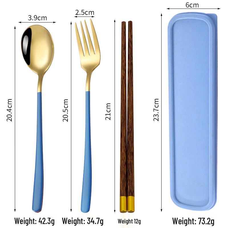 Korean Style Portable Stainless Steel Cutlery Set (2-Pack)