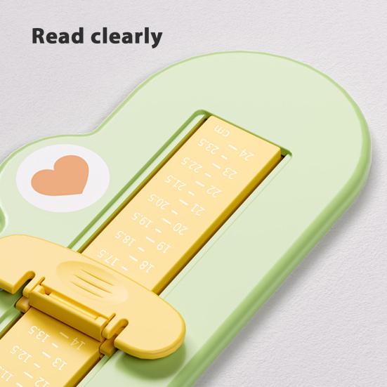 Kids Foot Measuring Device Cartoon Frog Infant Boys Girls Foot Length Measurement Gauge Accurate Shoe Sizer Ruler Feet Measurer