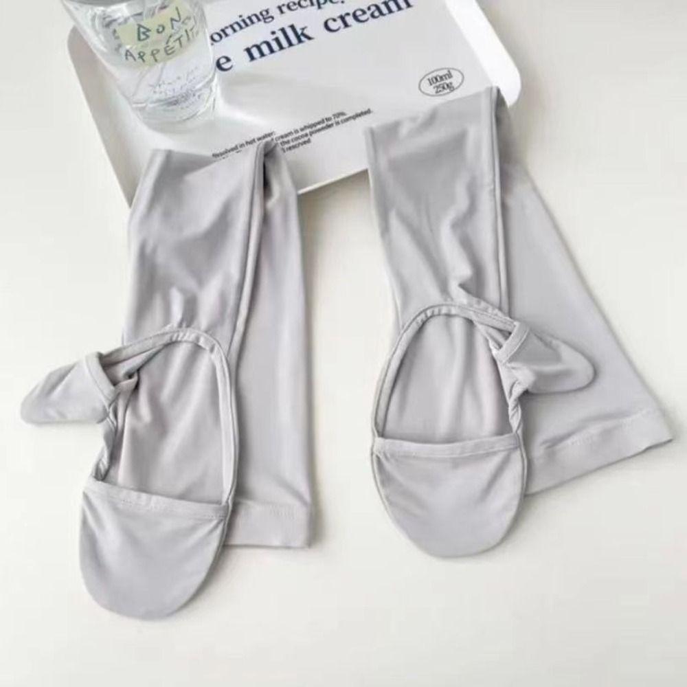 

UV Protection Long Arm Glove Ice Silk Hand Protector Cover Summer Sunscreen Sleeves Women серый