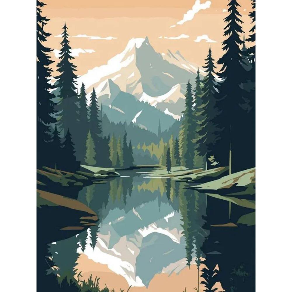 DIY full circle diamond painting Cross stitch 3D landscape home decorative art diamond painting 5d diamond art painting